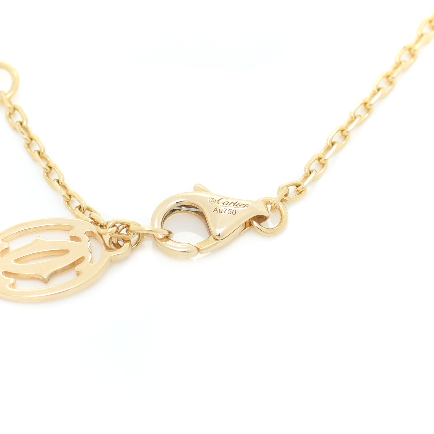 Cartier 18K Yellow Gold Diamond SM D'Amour Bracelet 8 of 12