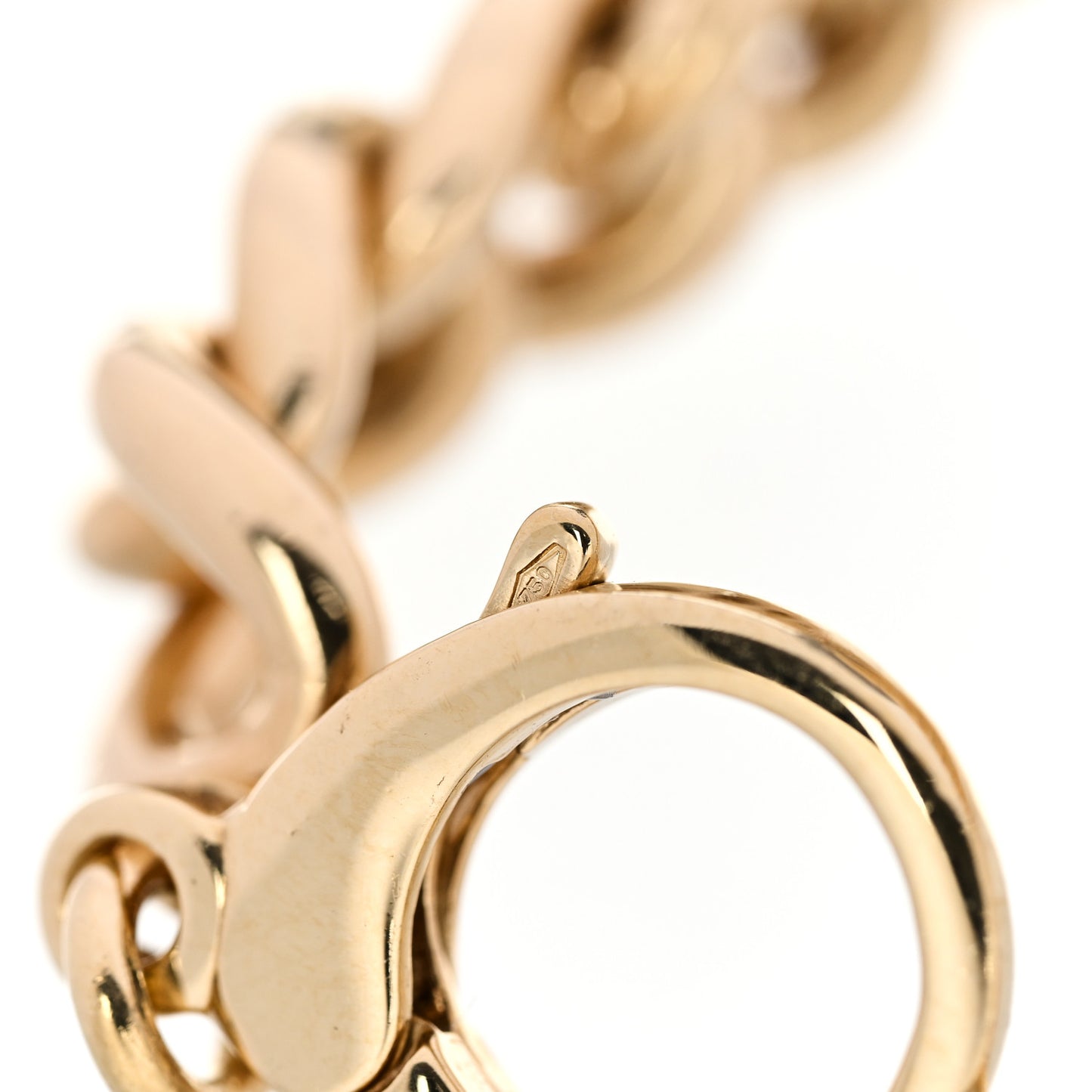 18K Yellow Gold Diamond Belmont ID Pave Bracelet