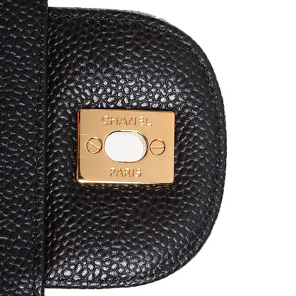 Chanel Caviar Quilted Jumbo Double Flap Black 9 of 10
