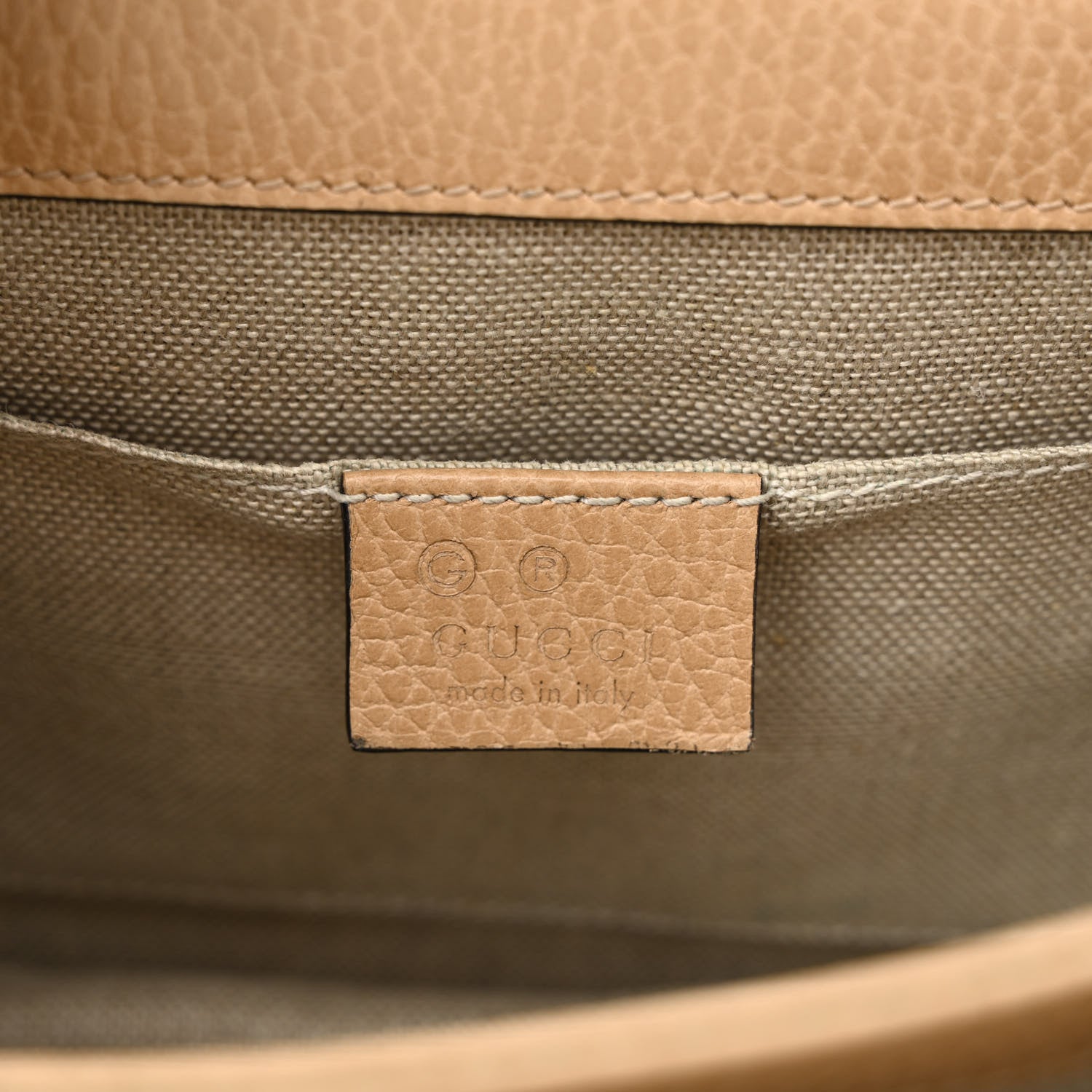 Gucci Dollar Calfskin Small Interlocking G Shoulder Bag Camelia 6 of 14