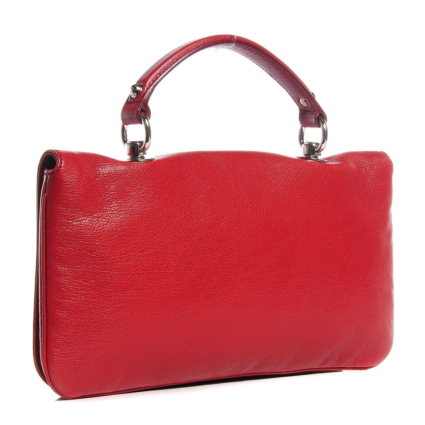 Leather Blondie Flap Red