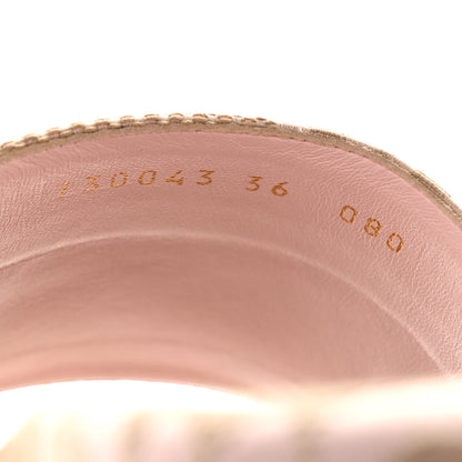 Gucci Monogram Jumbo GG Angelina Platform 55mm Slide Sandals 36 Beige Perfect Pink 8 of 9