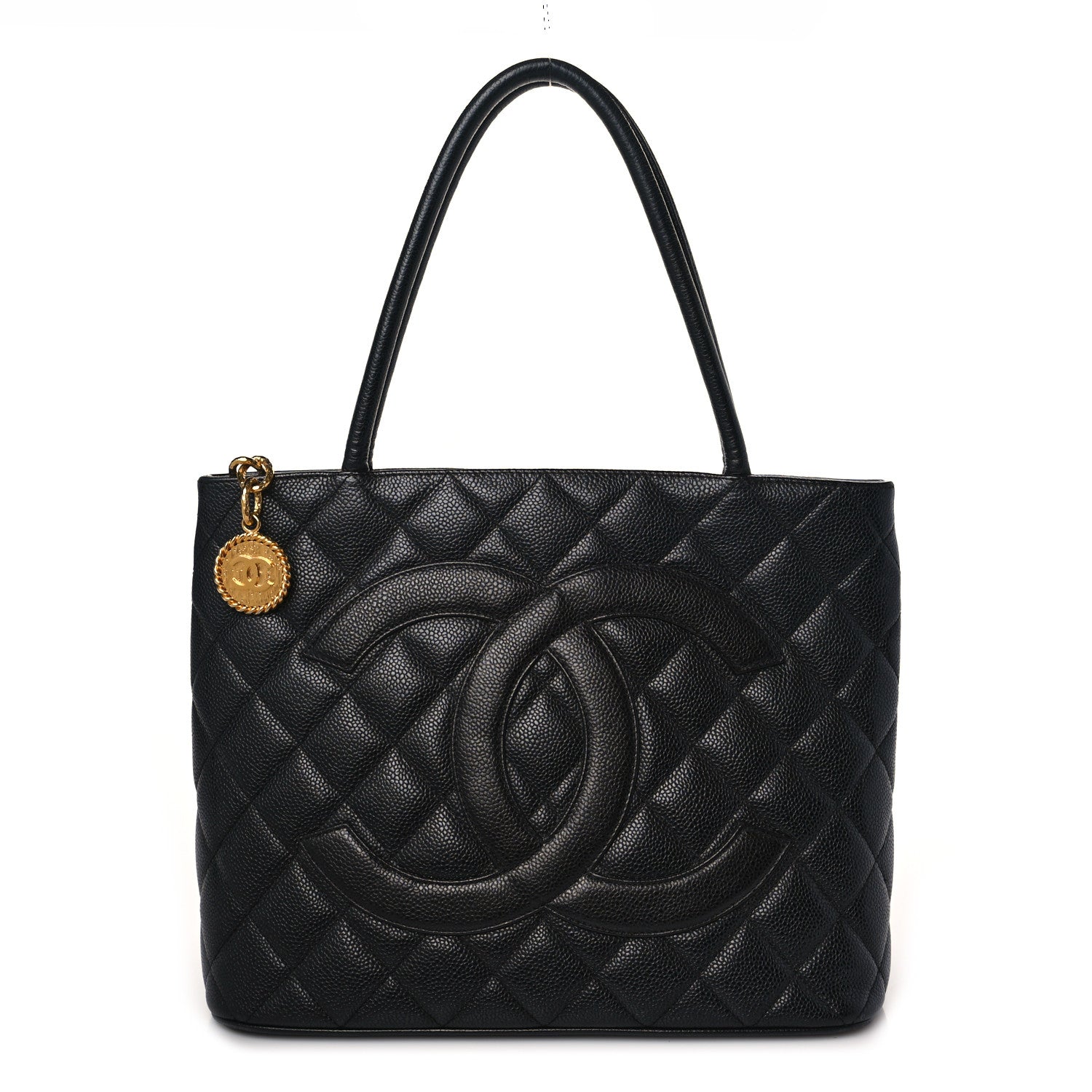 Chanel Caviar Quilted Medallion Tote Black 1 of 8