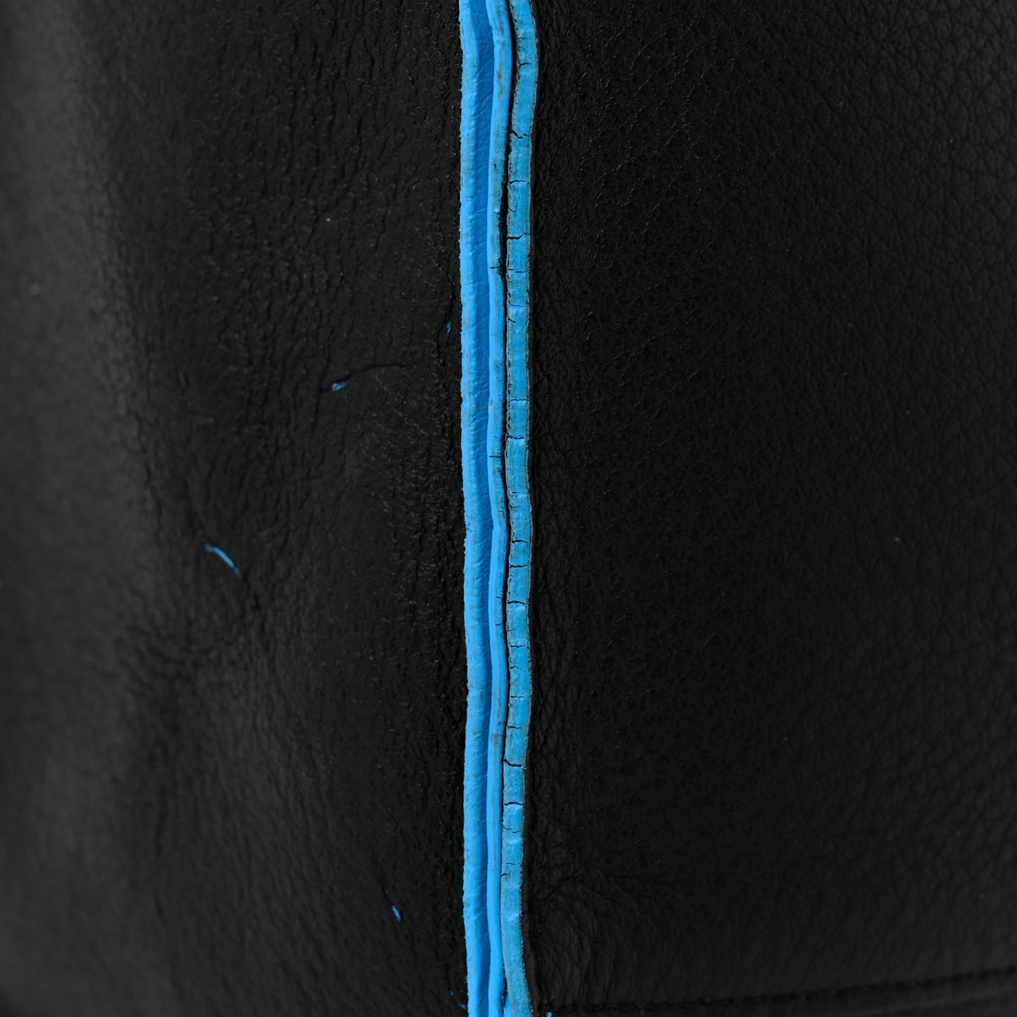 Veau Baltimore Double Sided Small Everyday Tote Bleu Turquoise Black