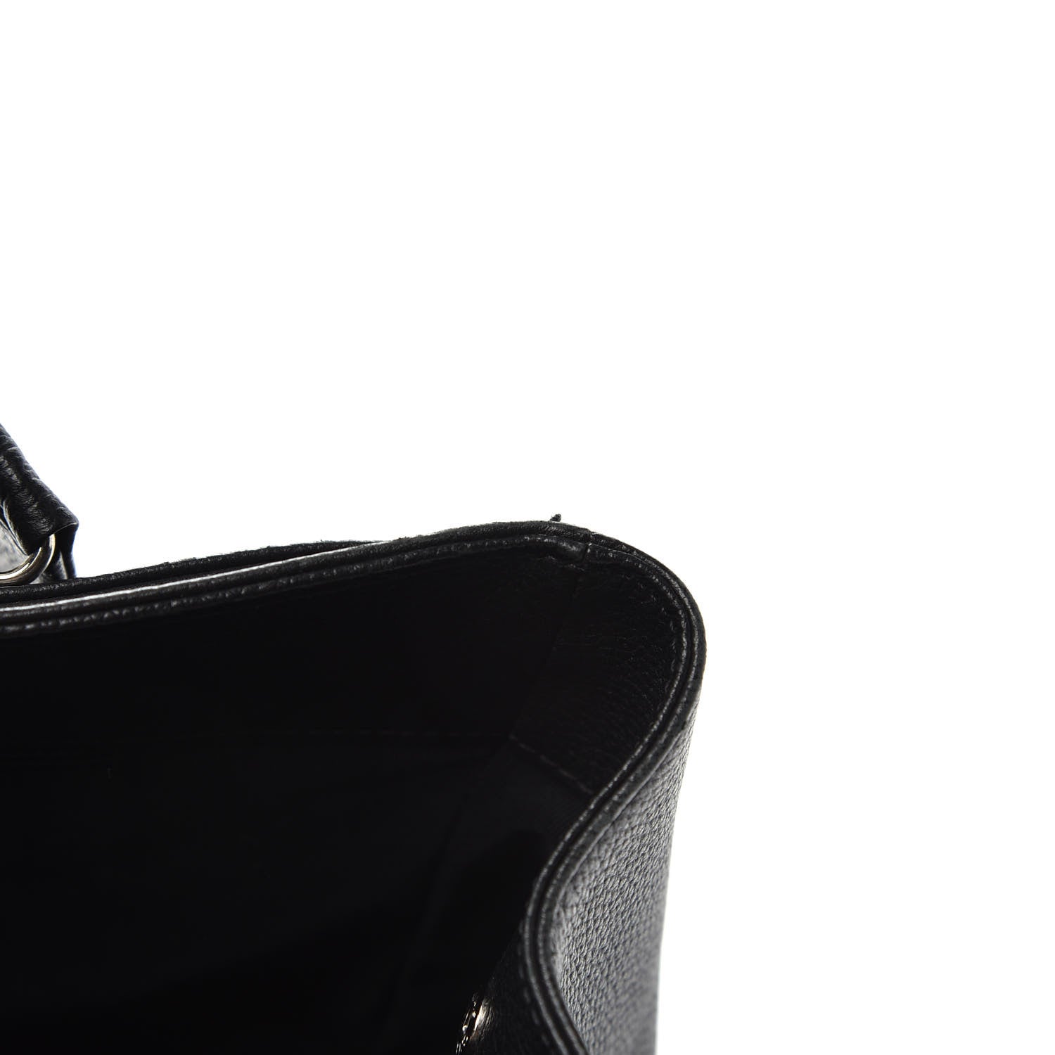Chanel Calfskin Cerf Executive Shopper Tote Black 13 of 15