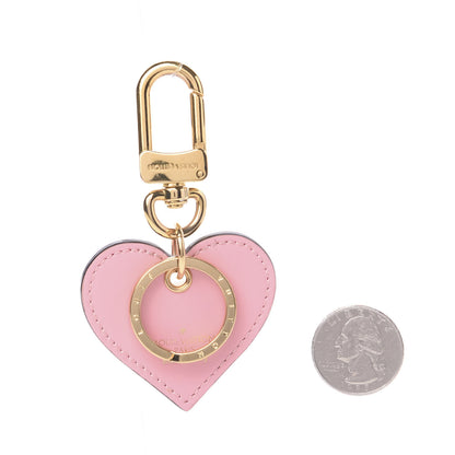 Louis Vuitton Vernis Degrade Love Lock Heart Key Holder Bag Charm Pink White 2 of 3