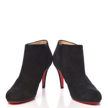 Christian Louboutin Veau Velours Belle 100 Ankle Boots 37.5 Black 6 of 10