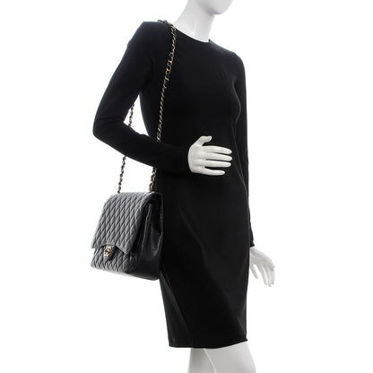 Chanel Caviar Quilted Maxi Double Flap Black 2 of 10