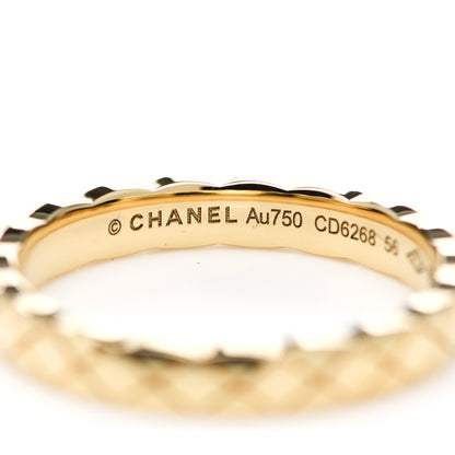 Chanel 18K Yellow Gold Mini Coco Crush Ring 56 7.5 4 of 6