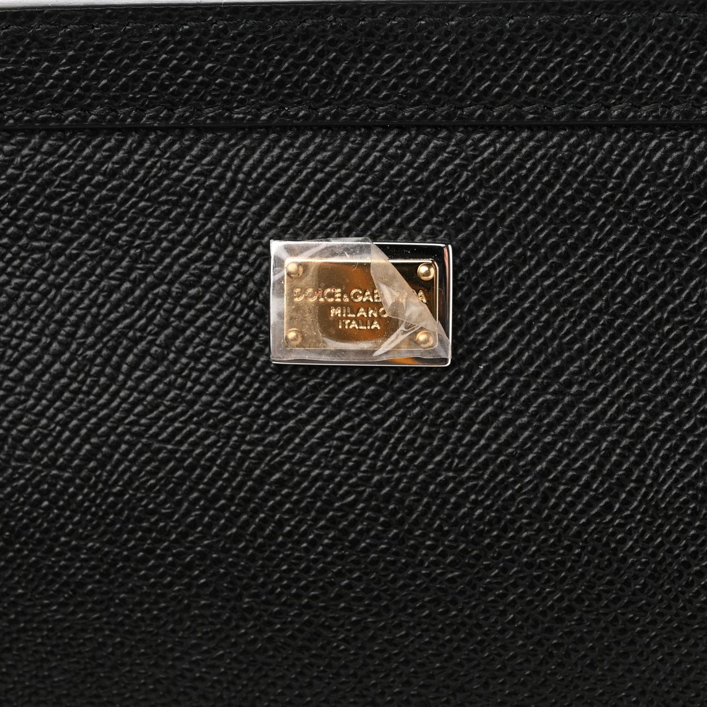 Dauphine Medium DG Family Patch Miss Sicily Satchel Black
