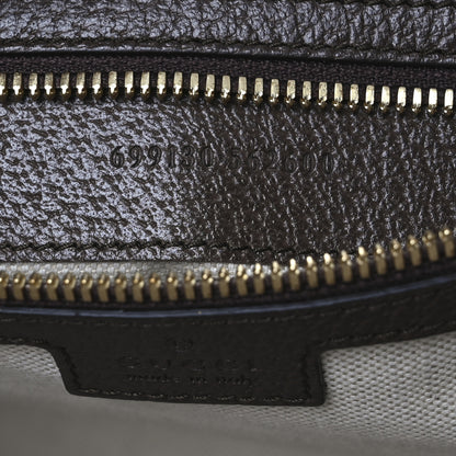 Gucci Monogram Jumbo GG Textured Dollar Calfskin Web Wristlet Messenger Bag Camel Ebony New Acero 7 of 12