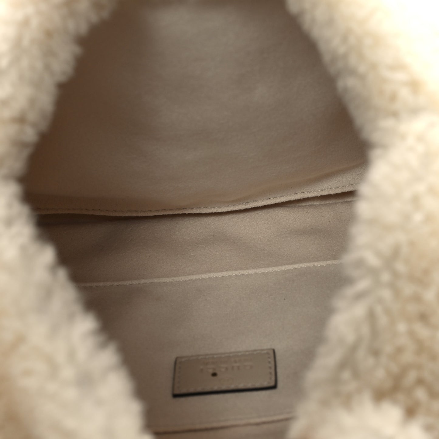 Shearling Small Jackie 1961 Shoulder Bag Ivory