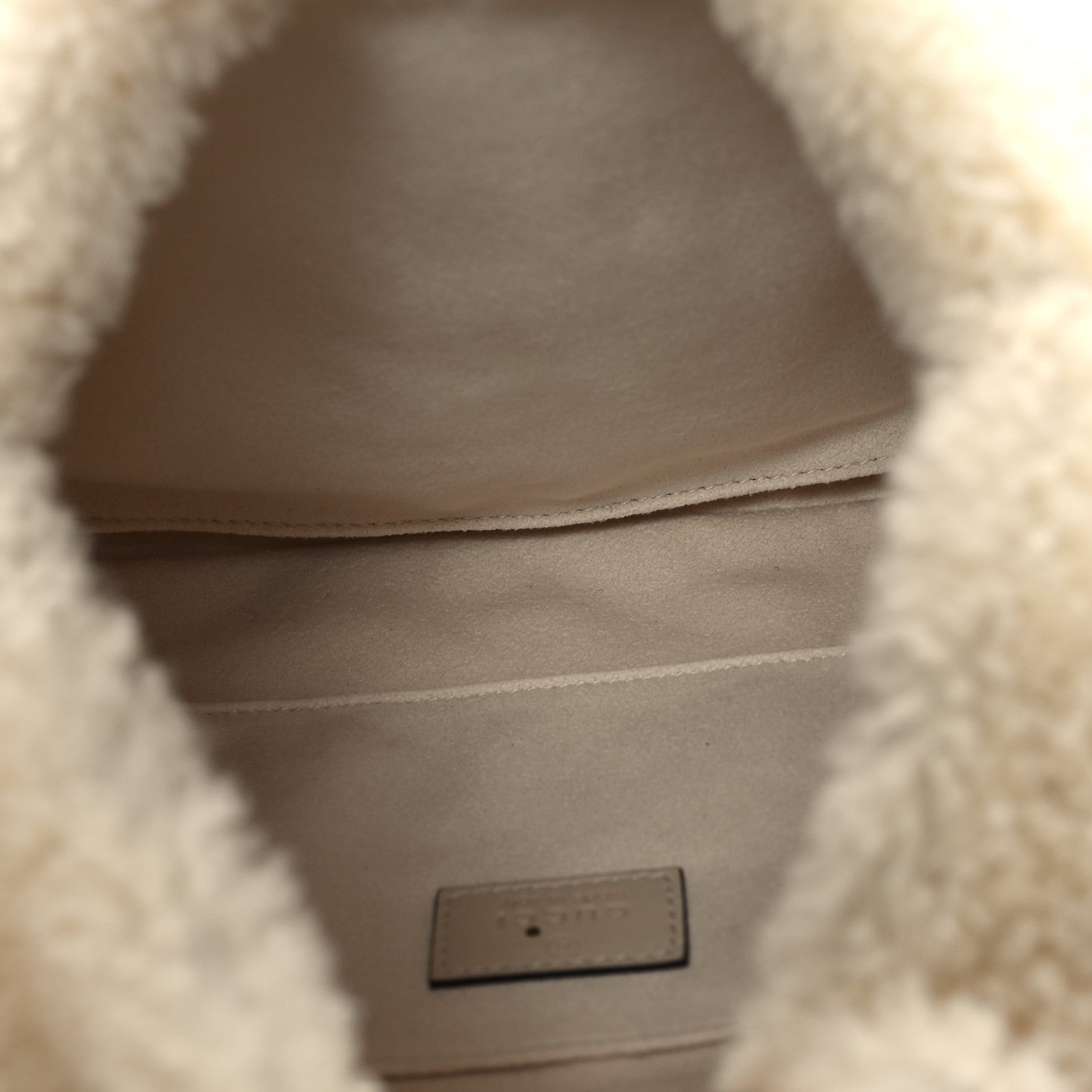 Gucci Shearling Small Jackie 1961 Shoulder Bag Ivory 5 of 10