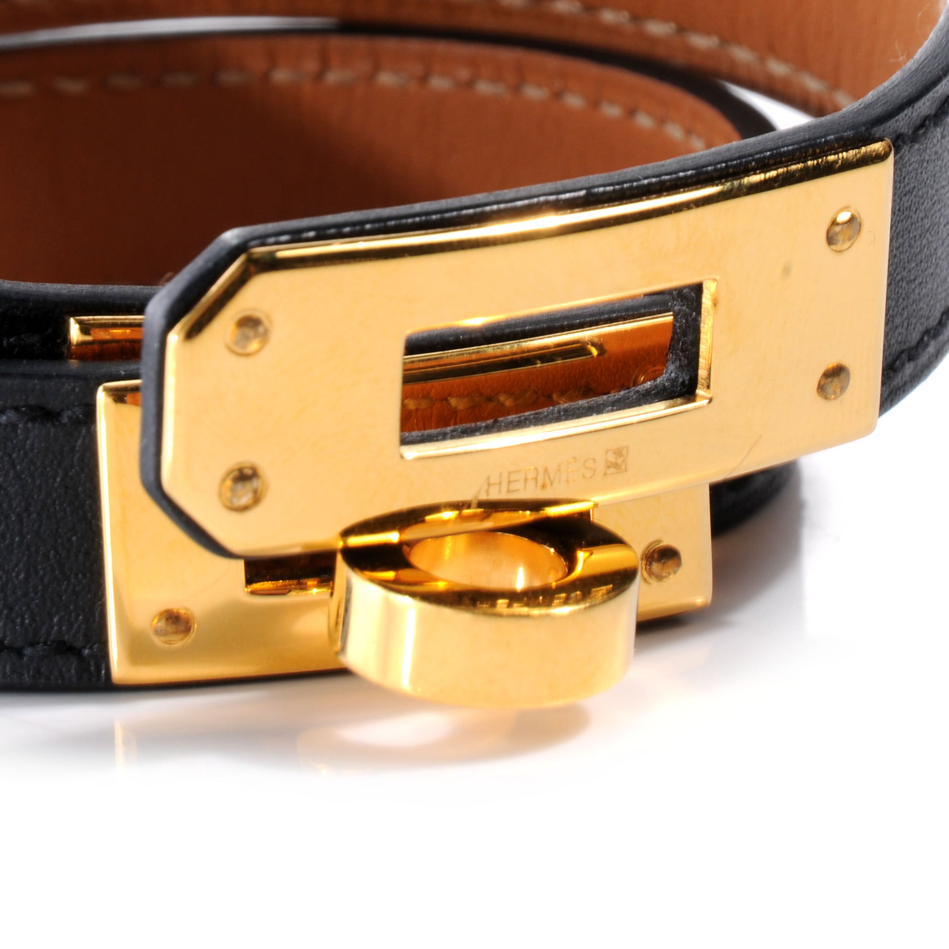Hermes Chamonix Kelly Double Tour Bracelet M Black 5 of 6