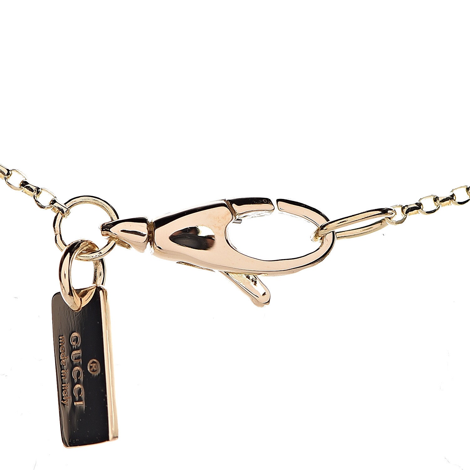 Gucci 18K Yellow Gold Diamantissima Pendant Necklace 6 of 7