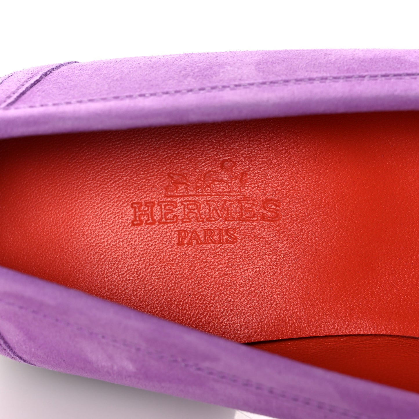 Suede Goatskin Womens Royal Loafers 36 Violet Parme
