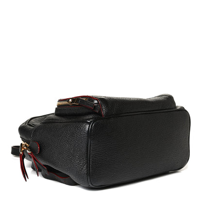 Miu Miu Goatskin Madras Backpack Black 5 of 24