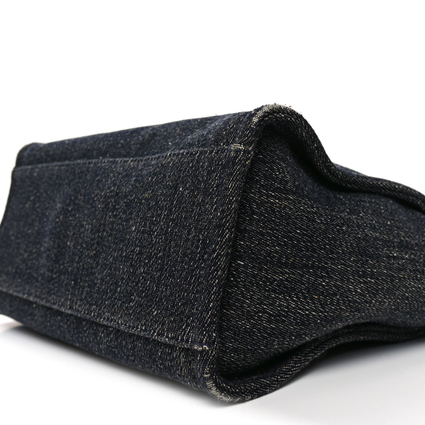 Denim Small Deauville Tote Dark Blue White Blue White