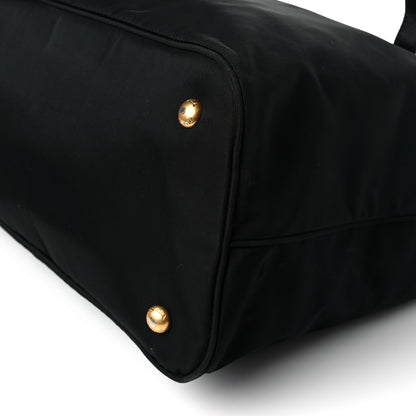 Prada Tessuto Nylon Soft Calfskin Tote Black 10 of 15