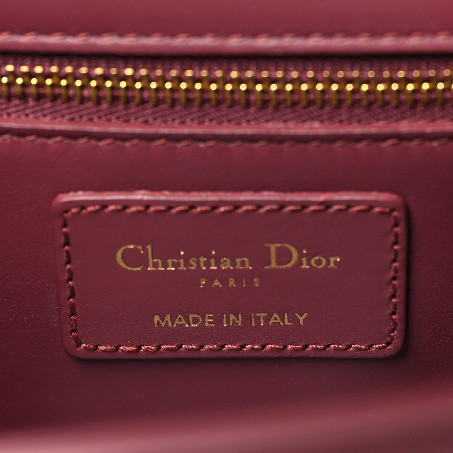Christian Dior Smooth Calfskin 30 Montaigne Flap Bag Burgundy 5 of 10