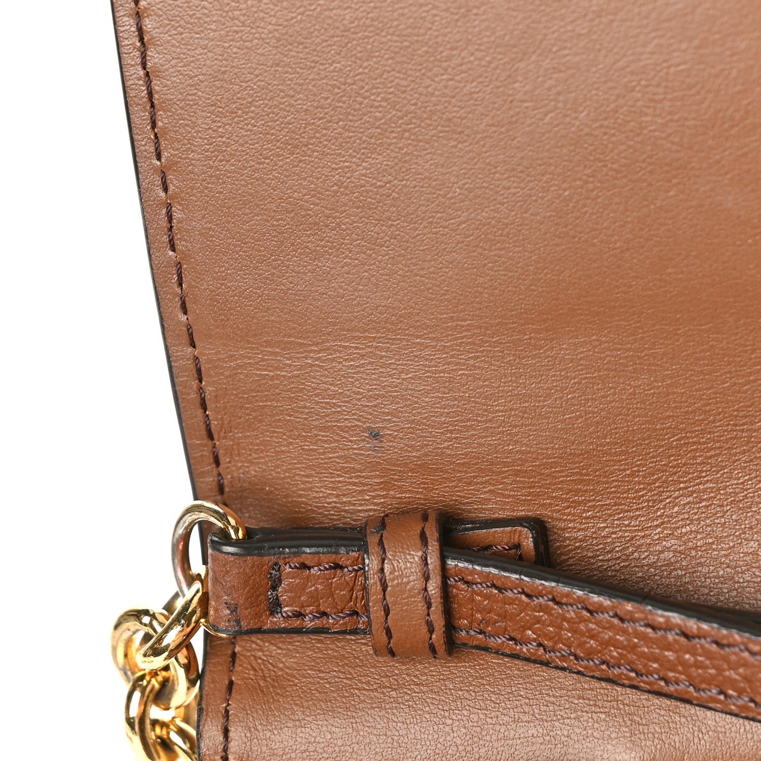 Burberry Derby Calfskin House Check Mini Hampshire Crossbody Tan 9 of 12