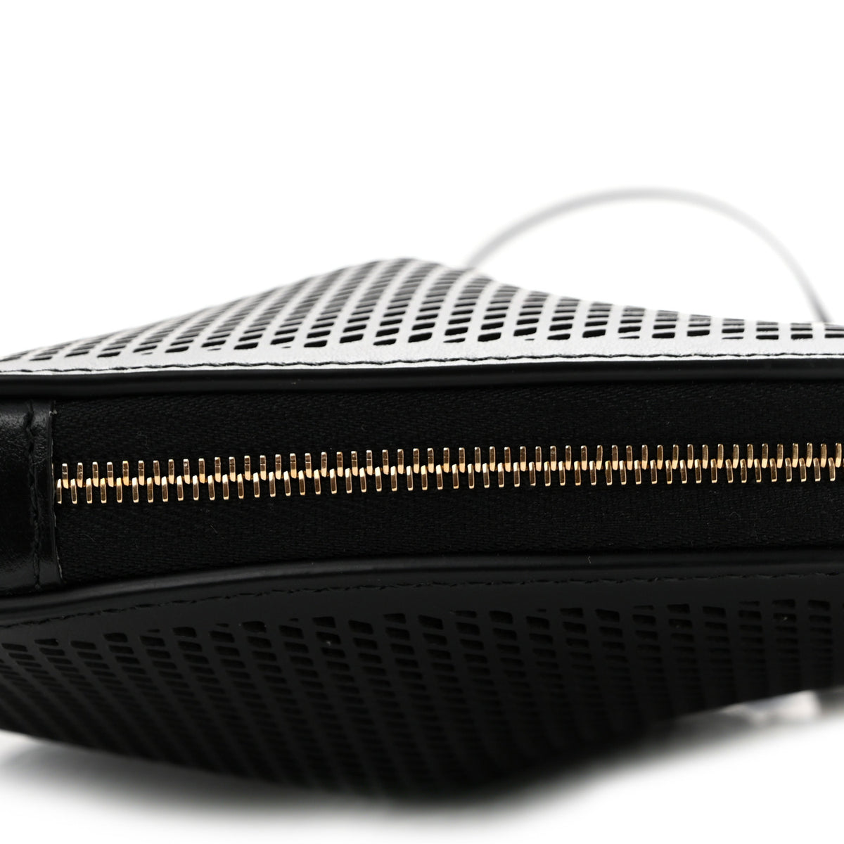 Calfskin Perforated Le Coeur Bag Black