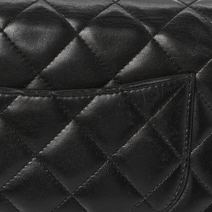Chanel Lambskin Quilted Wallet On Chain WOC Black 11 of 12