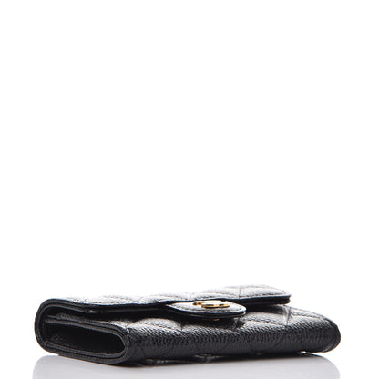 Chanel Caviar Quilted Flap Card Holder Black 4 of 9