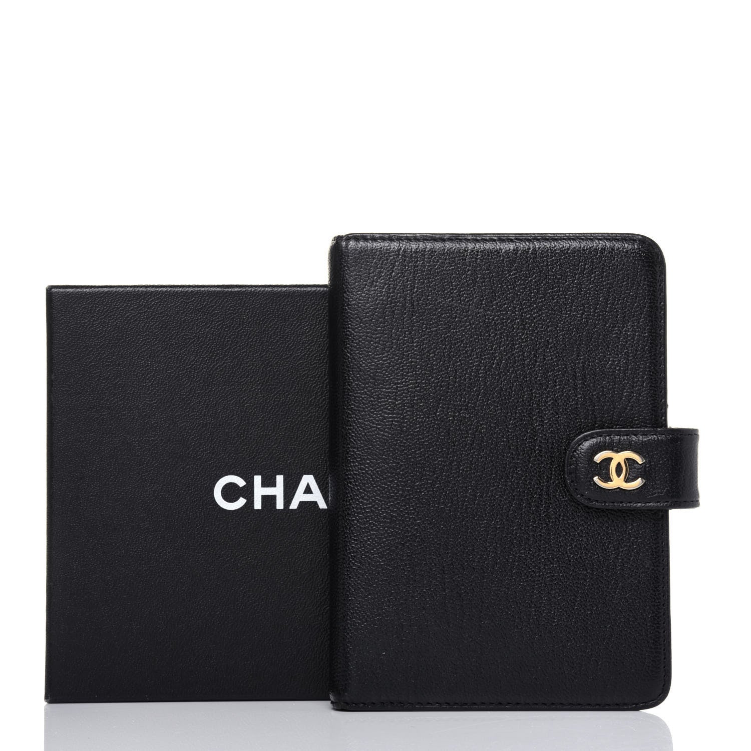 Chanel Goatskin Small Ring Agenda Planner Black 17 of 17
