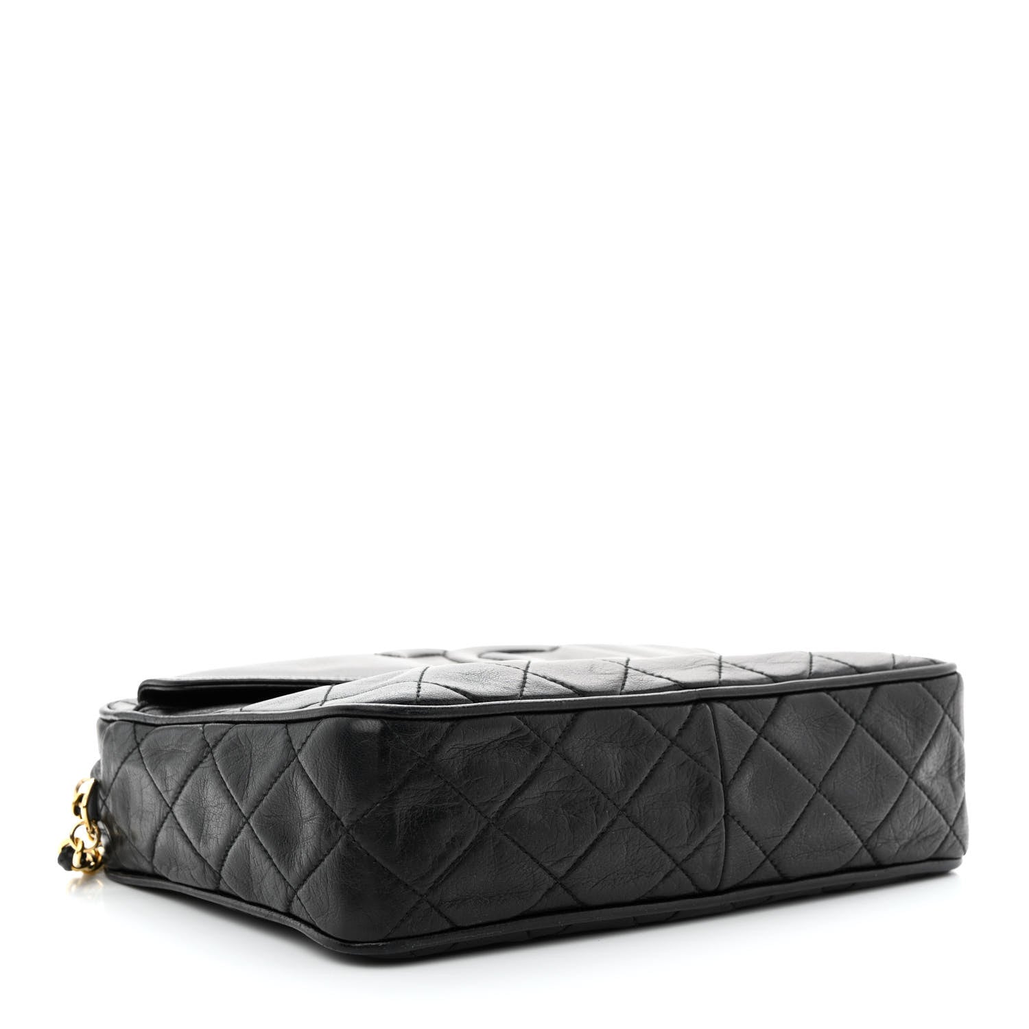 Chanel Lambskin Quilted Tassel Camera Case Black 4 of 11
