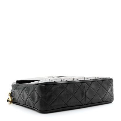 Chanel Lambskin Quilted Tassel Camera Case Black 4 of 11