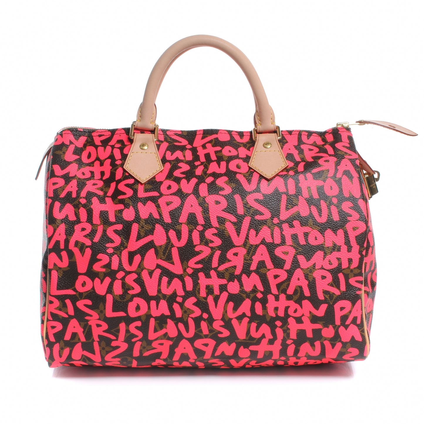 Monogram Graffiti Speedy 30 Fuchsia