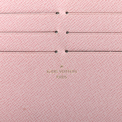 Louis Vuitton Calfskin Felicie Card Holder Insert Rose Ballerine 6 of 6