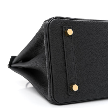 Hermes Togo Birkin 25 Black 10 of 13