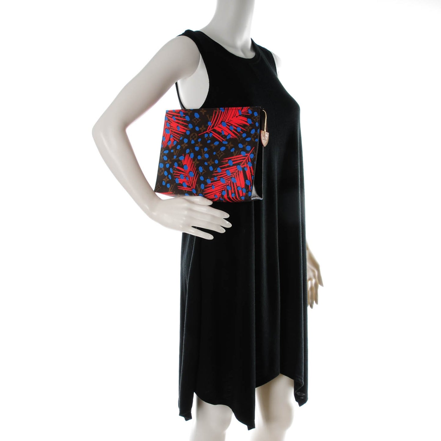Monogram Jungle Dots Toiletry Pouch 26 Coquelicot Denim