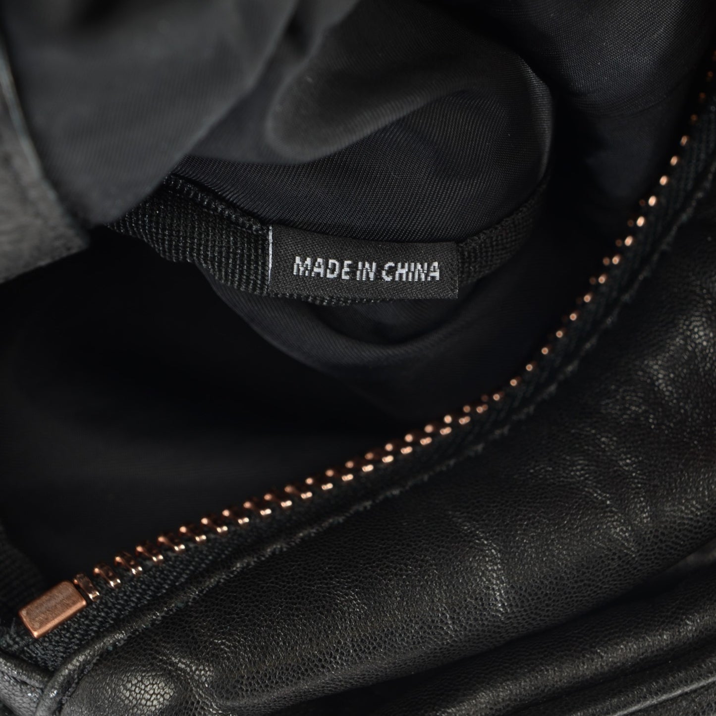 Pebbled Lambskin Rocco Black Rose Gold Hardware