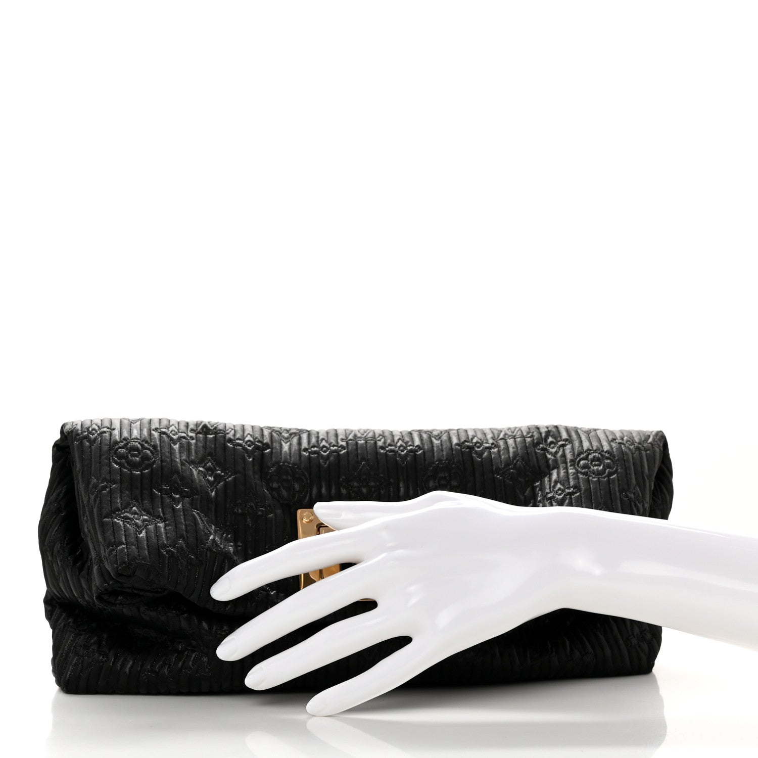 Louis Vuitton Jacquard Quilted Monogram Altair Clutch Black 2 of 7