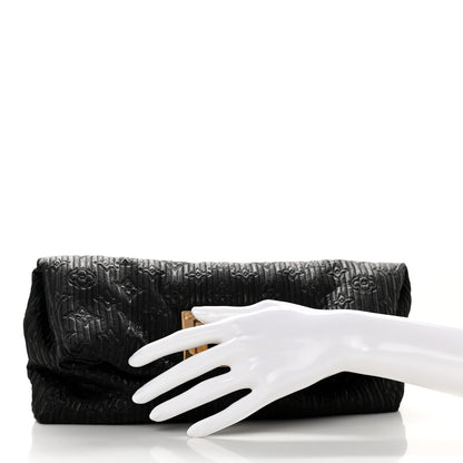 Louis Vuitton Jacquard Quilted Monogram Altair Clutch Black 2 of 7