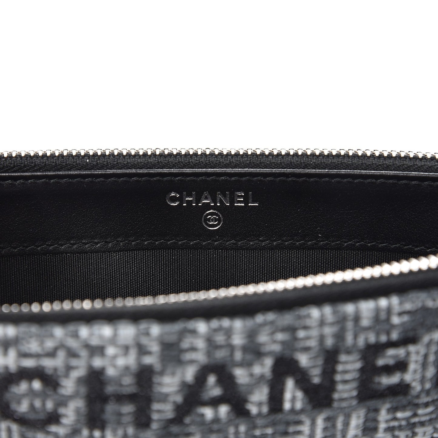 Canvas Small Deauville Clutch With Chain Charcoal