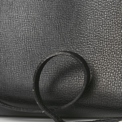 Burberry Derby Calfskin House Check Medium Banner Tote Black 9 of 10