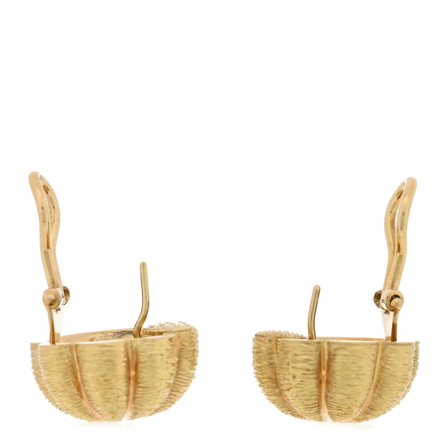 18K Yellow Gold Sea Urchin Earrings