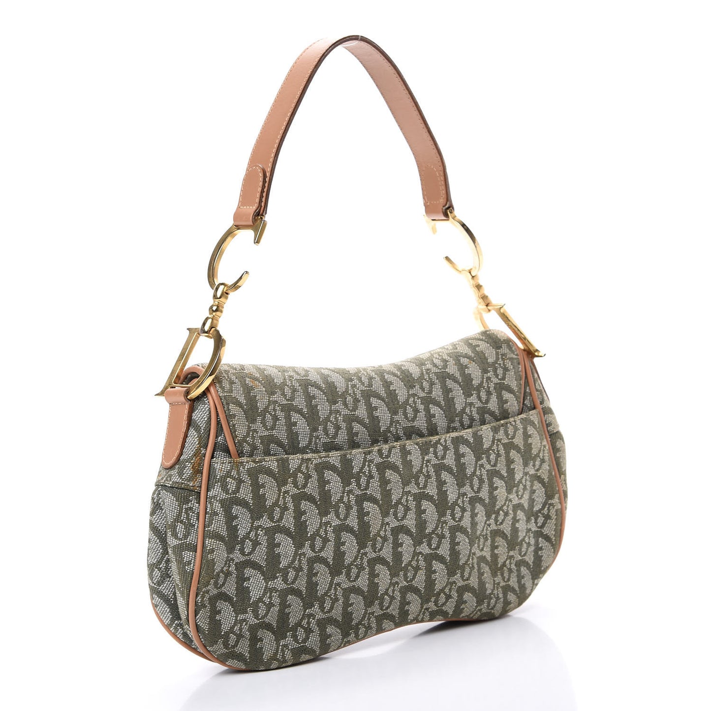 Monogram Double Saddle Bag Green