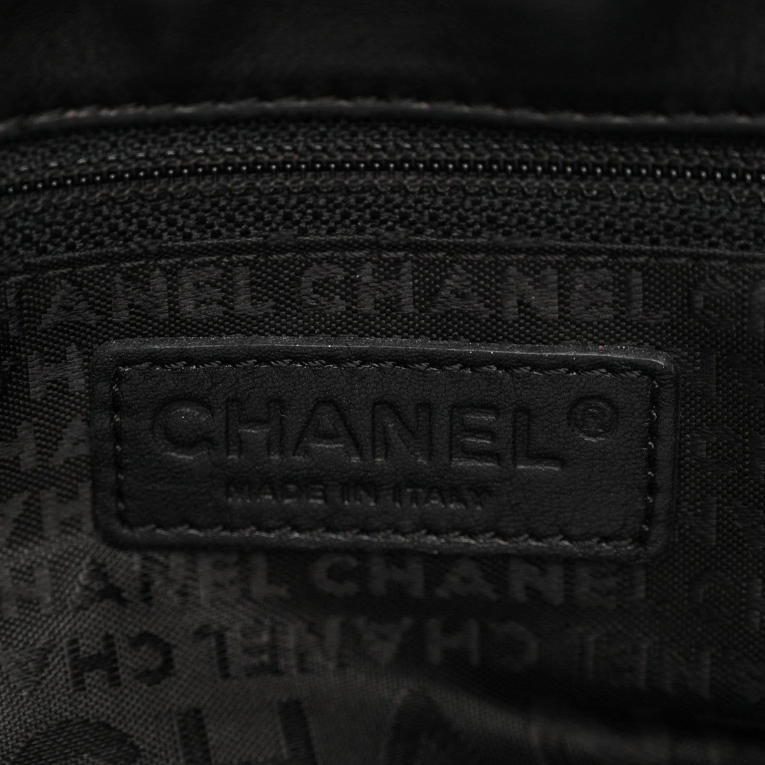 Chanel Lambskin Chain Stitch Clutch Black 6 of 12