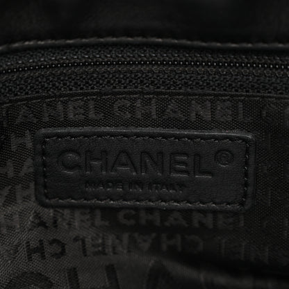 Chanel Lambskin Chain Stitch Clutch Black 6 of 12