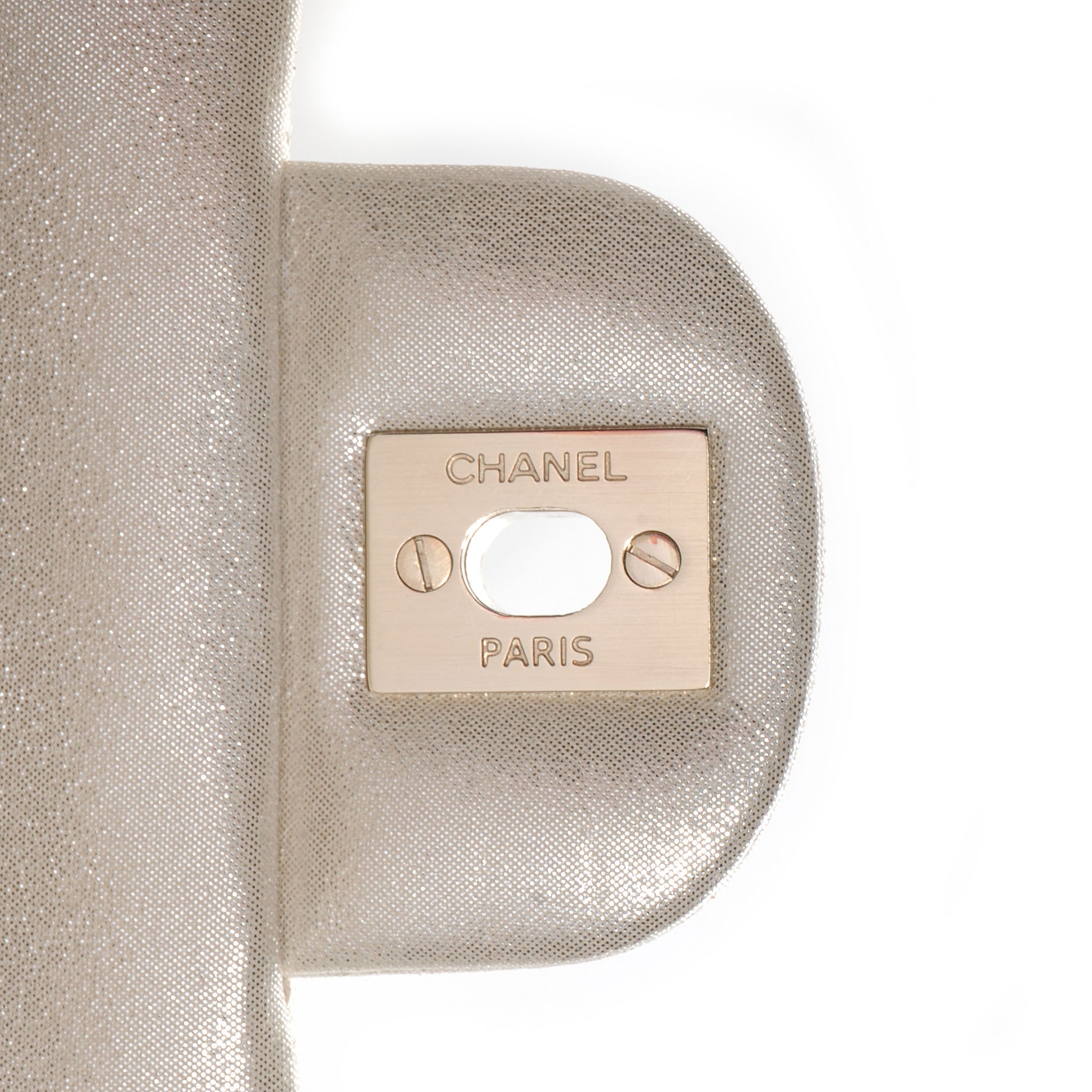 Chanel Iridescent Calfskin Crystal Dice Charm Mini Flap Metallic Gold 9 of 9