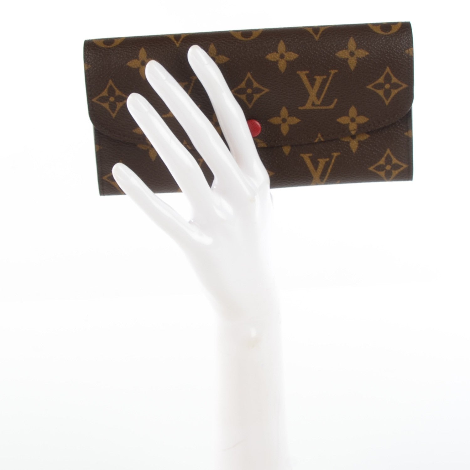 Louis Vuitton Monogram Emilie Wallet Red 2 of 7