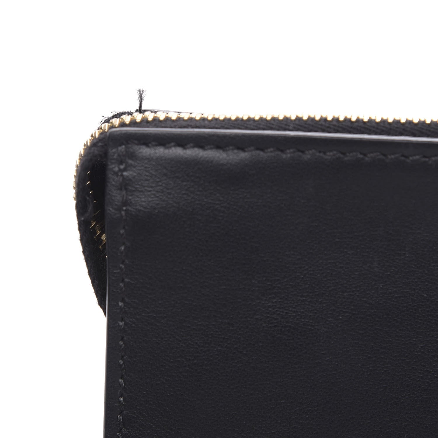 Fendi Vitello Grace Eyebrow Monster Eyes Embossed Pouch Black 9 of 12