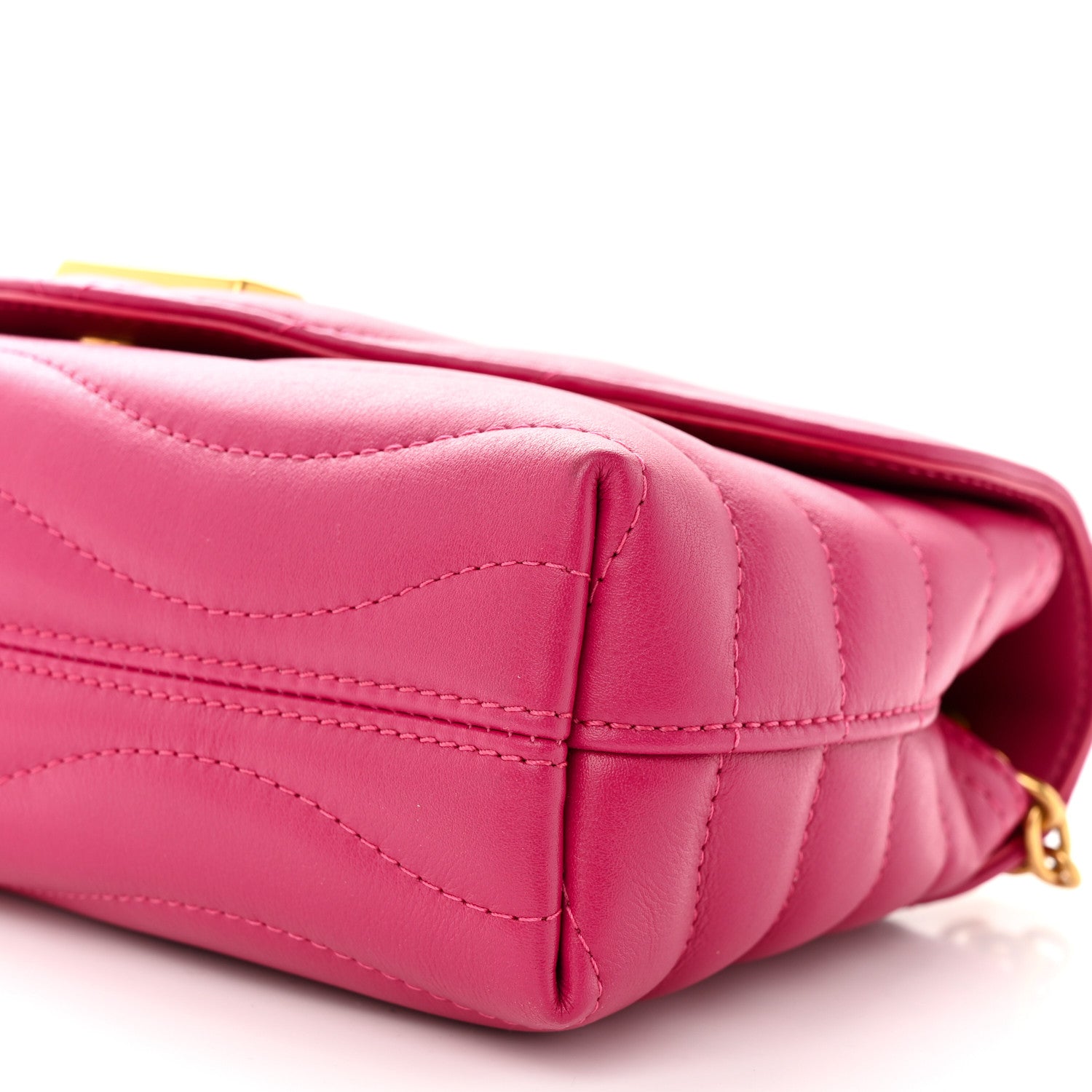 Louis Vuitton Calfskin LV New Wave Chain Bag Rose Freesia 9 of 9