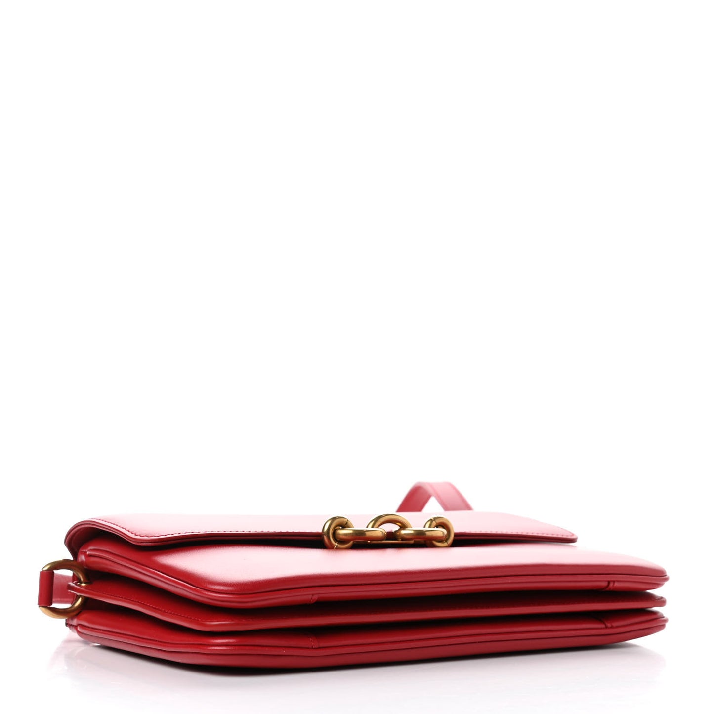 Smooth Calfskin Le Maillon Satchel Rouge Eros