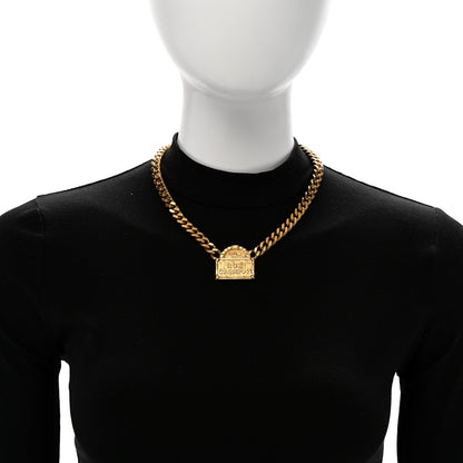 Chanel Metal Chain Link CC Rue Cambon Choker Necklace Gold 2 of 6